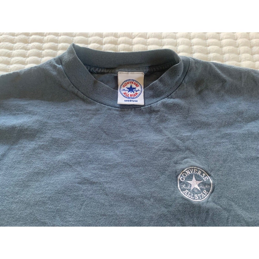 Vintage Converse All Star Chuck Taylor Embroidered T Shirt Size Medium
